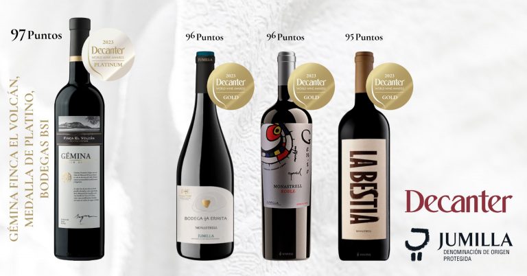 La DOP Jumilla sobresale en los Decanter World Wine Awards 2023