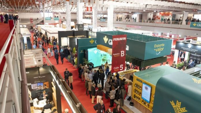 Pabellón de FENAVIN durante una edición de la Feria Nacional del Vino