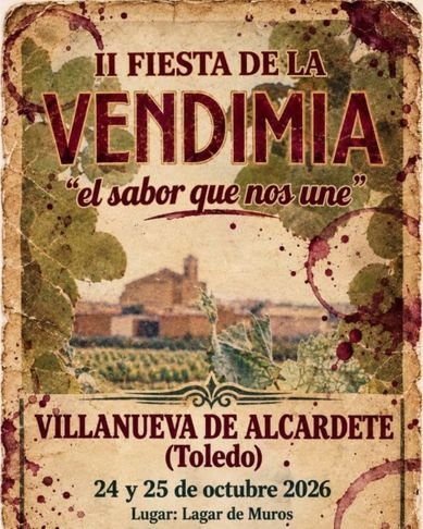 Anuncio fiesta vendimia villanueva de alcardete